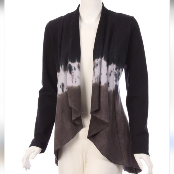 Testimony Los Angeles Tie Dye Cardigan Size Small Womens French Terry Cotton - Picture 9 of 11